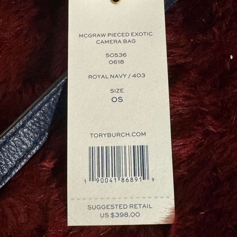 Tory Burch Bags Tory Burch Crossbody Purse. Purse Is Navy, Brown, And Maroon - Picture 3 of 10